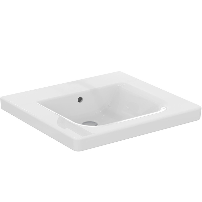 Ideal Standard Concept Freedom Accessible Basin 60Cm No Tap Hole In White