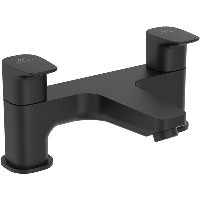 Ideal Standard Ceraplan Dual Control Bath Filler Tap In Silk Black