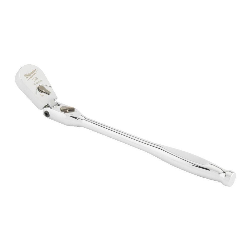 Milwaukee Long Flex Head Ratchet 3/8" In Chrome