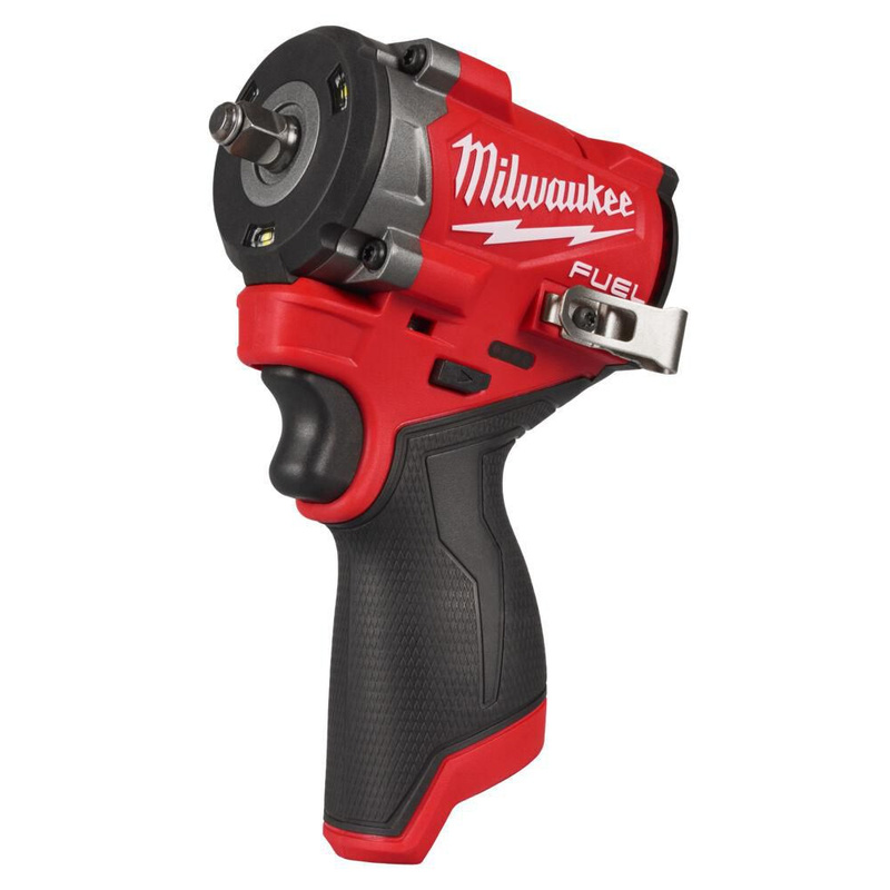 Milwaukee M12fciwf38g3-0 Fuel Compact 3/8" Impact Wrench With Friction Ring Body Only In Red