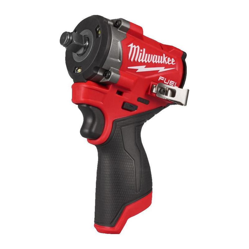 Milwaukee M12fciwf12g3-0 Fuel Compact 1/2" Impact Wrench With Friction Ring Body Only In Black/Red
