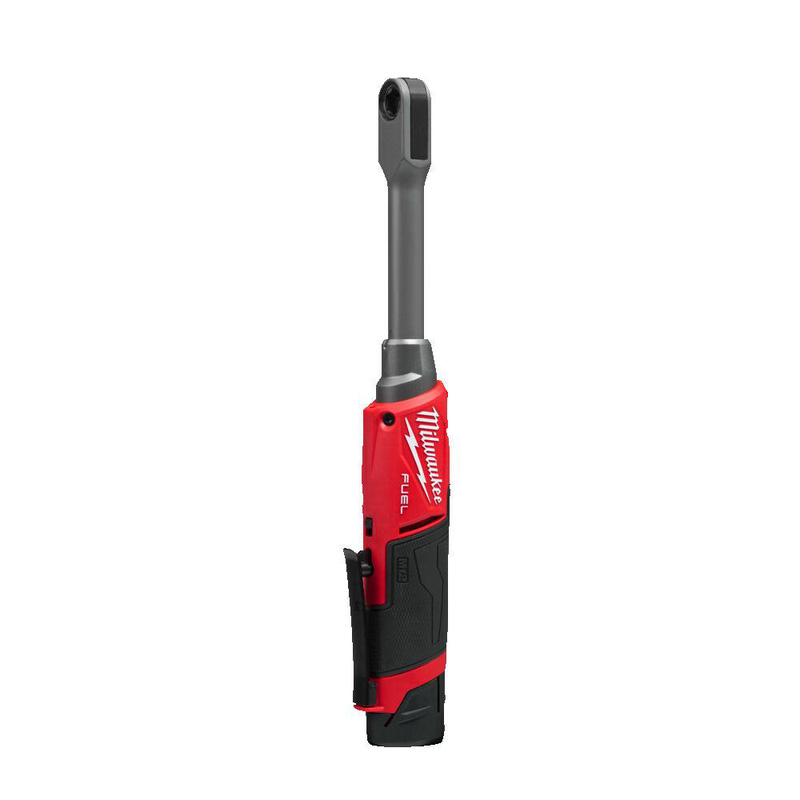 Milwaukee M12fptr-202X Fuel Insider Pass-Through Ratchet 2 X 2.0Ah In Rubber Black/Red