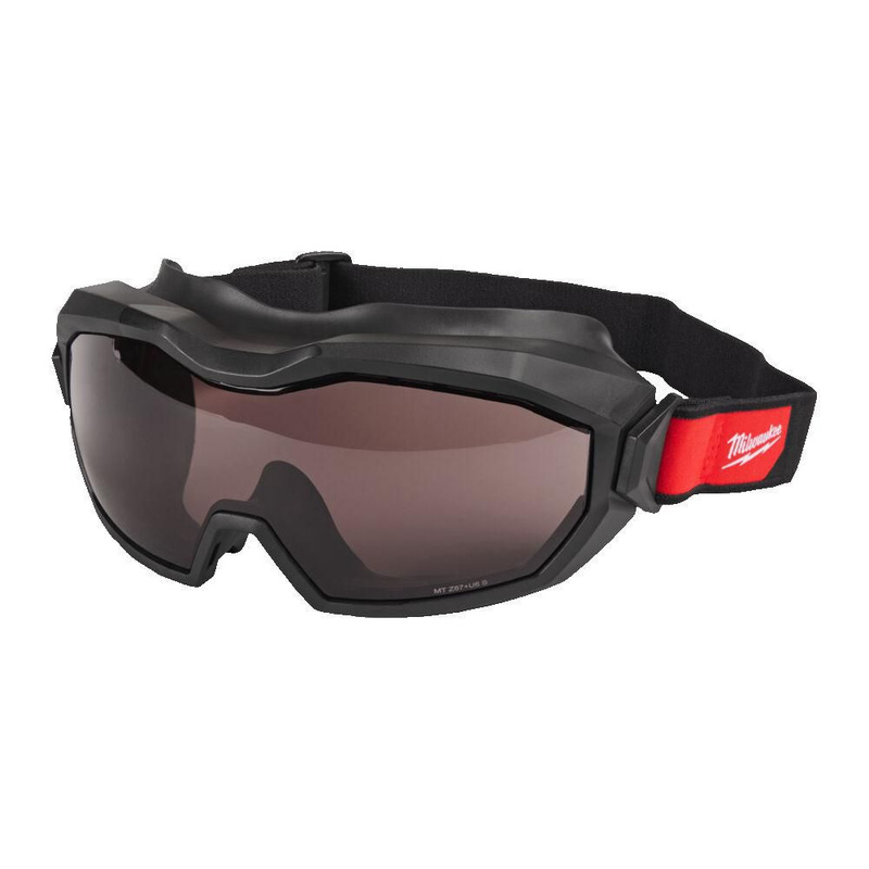 Milwaukee High-Profile Vented Goggle Tinted In Black
