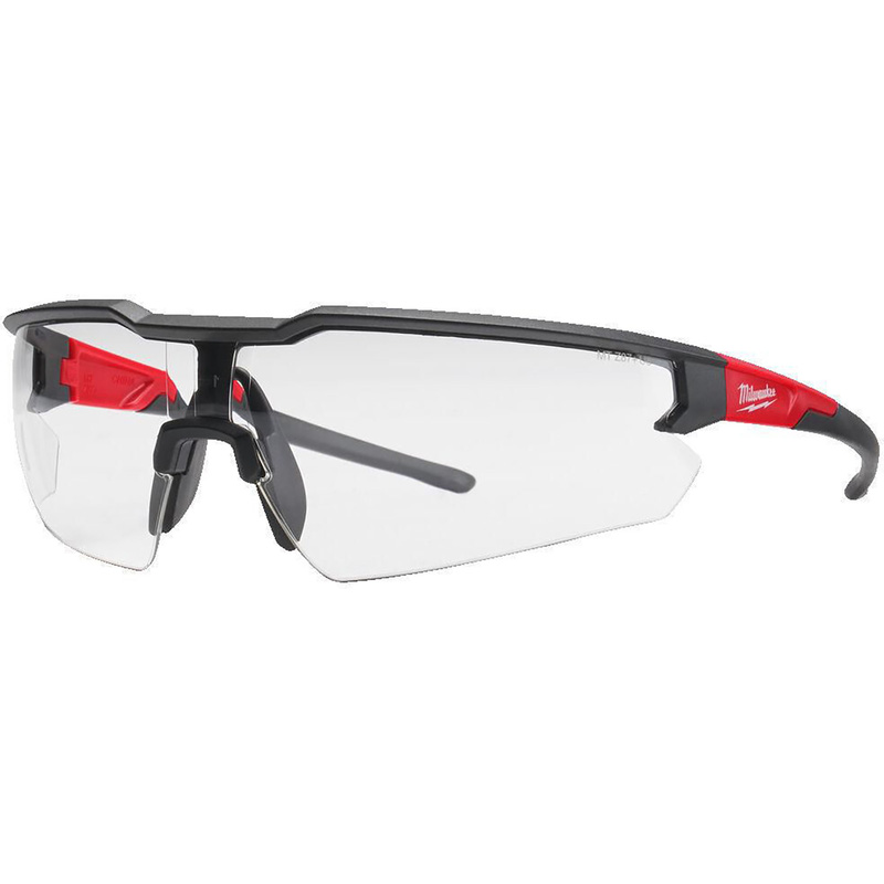 Milwaukee Enhanced Safety Glasses Clear In Black