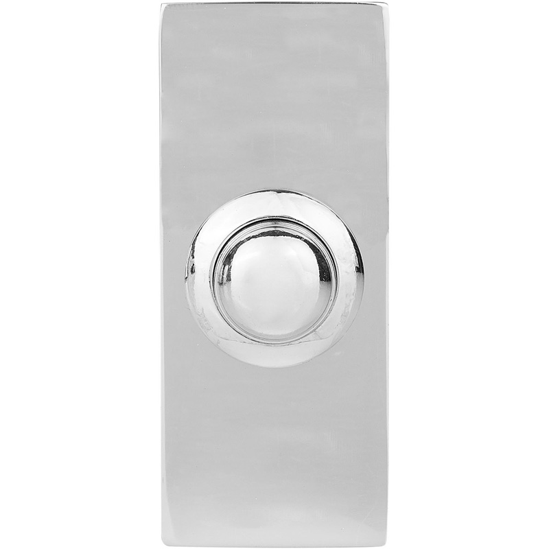 Byron 2204 Metal Bell Push In Chrome