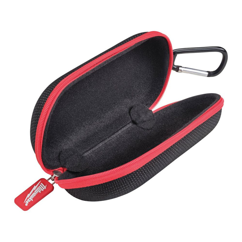 Milwaukee Clear Safety Glasses Hard Case In Black