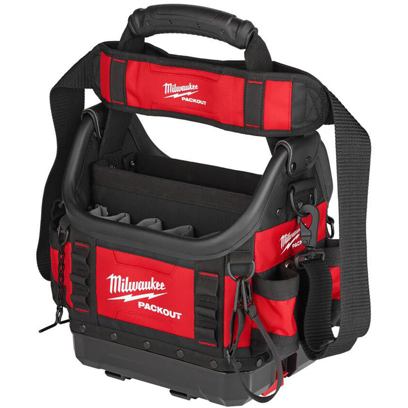 Milwaukee Packout Pro Tote Tool Bag 25Cm In Black/Red