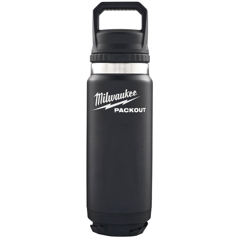 Milwaukee Packout Bottle Chug Lid 710Ml In Black Steel