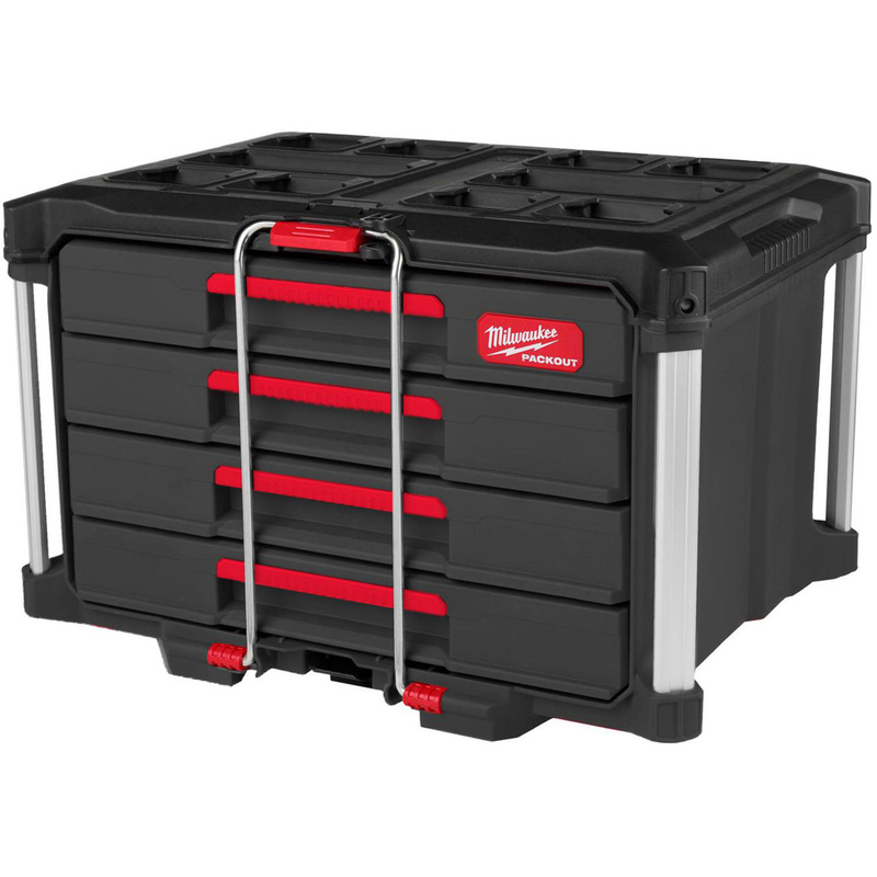 Milwaukee Packout 4 Drawers In Black Steel