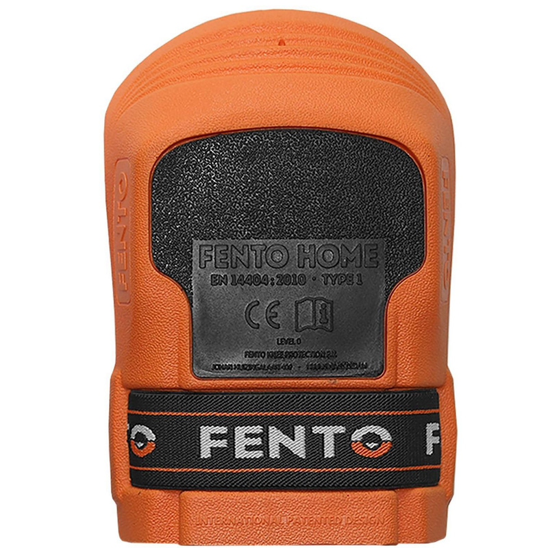 Fento Home Knee Pads (2 Pack) In Black/ Orange/Black