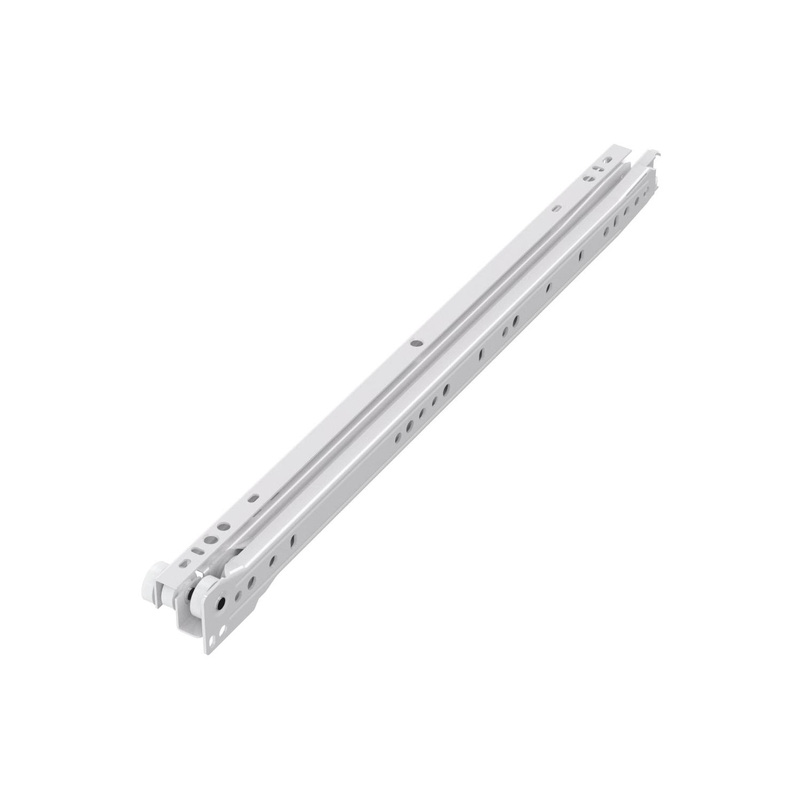 Unbranded Steel Drawer Runner 400mm (2 Pack) in White