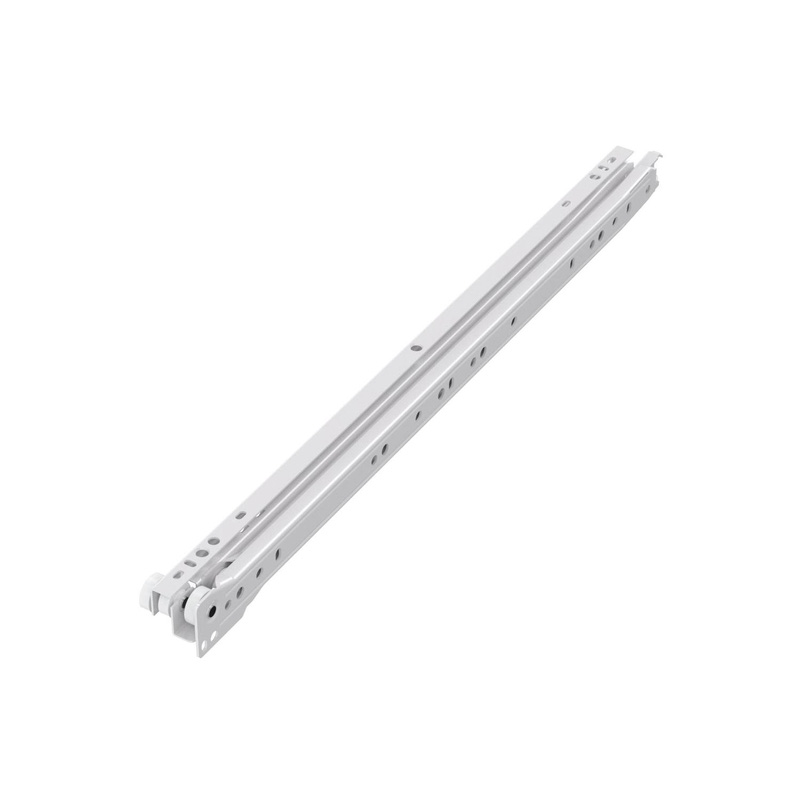 Unbranded Steel Drawer Runner 450mm (2 Pack) in White