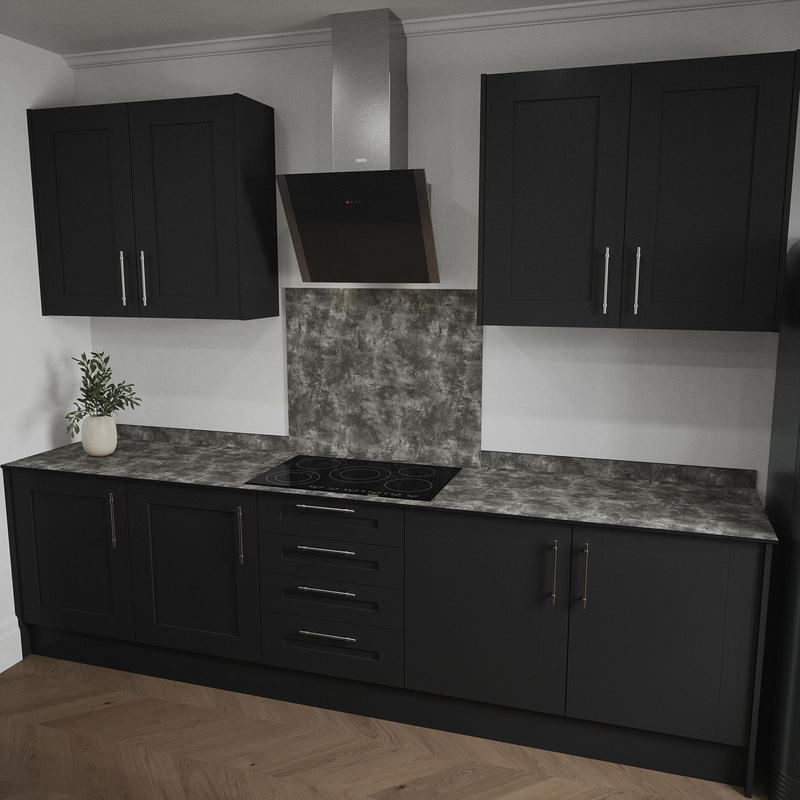 Mariz Hob Splashback 900 X 750 X 12Mm In Dark Concrete