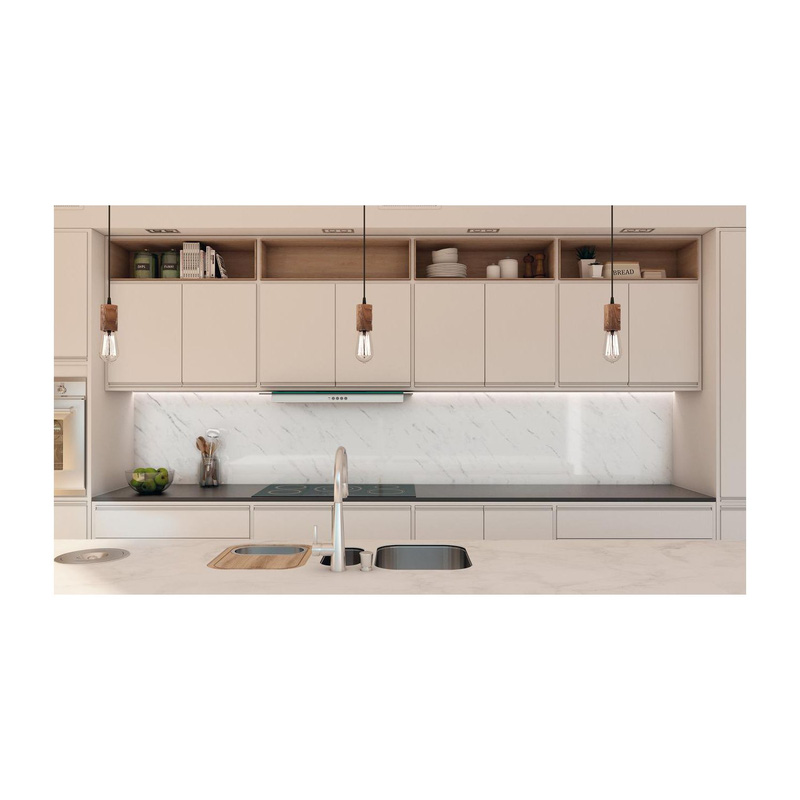Alusplash Double-Sided Splashback 3050 X 750Mm Carrara/Marble In White Aluminium