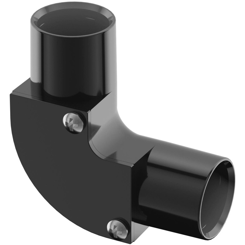 D-Line Speedway Pvc Conduit Inspection Elbow 20Mm In Black