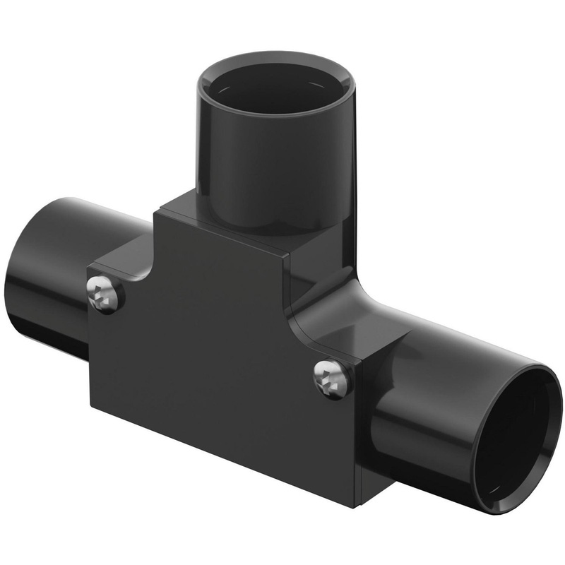 D-Line Speedway Pvc Conduit Inspection Tee 20Mm In Black
