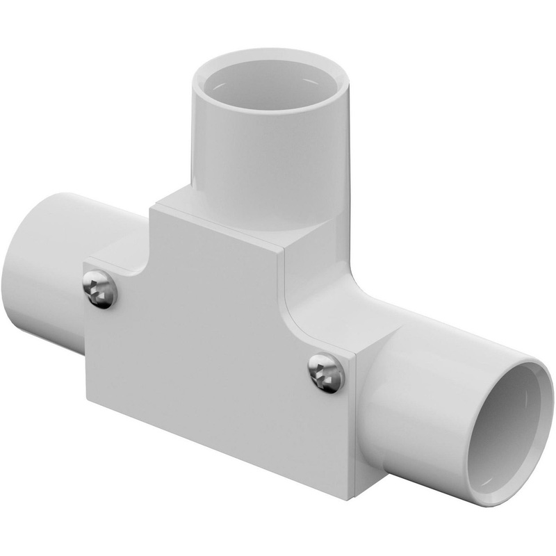 D-Line Speedway Pvc Conduit Inspection Tee 20Mm In White