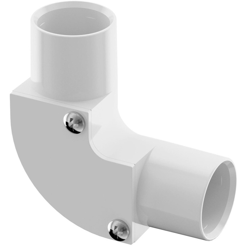 D-Line Speedway Pvc Conduit Inspection Elbow 20Mm In White