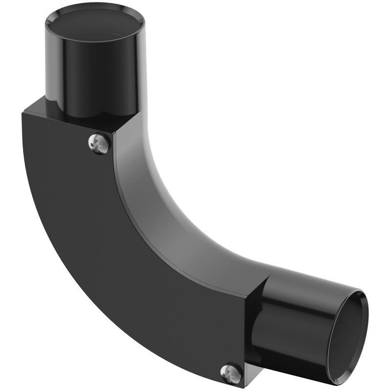 D-Line Speedway Pvc Conduit Inspection Bend 25Mm In Black