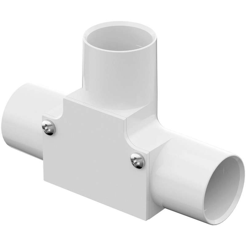 D-Line Speedway Pvc Conduit Inspection Tee 25Mm In White