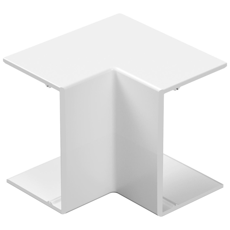 D-Line Speedway Mini Trunking Internal Bend 38X25mm In White