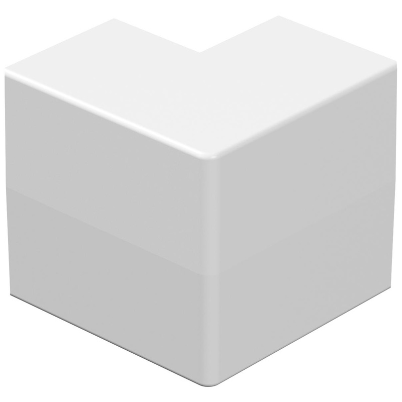 D-Line Speedway Mini Trunking External Bend 38X25mm In White