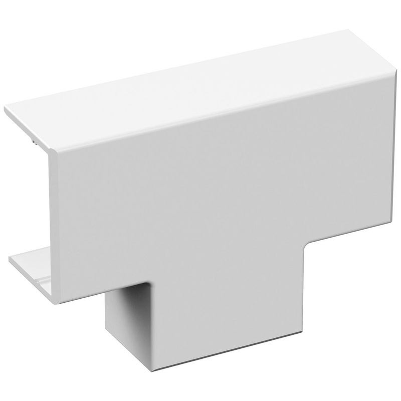 D-Line Speedway Mini Trunking 25Mm X 16Mm Flat Tee In White