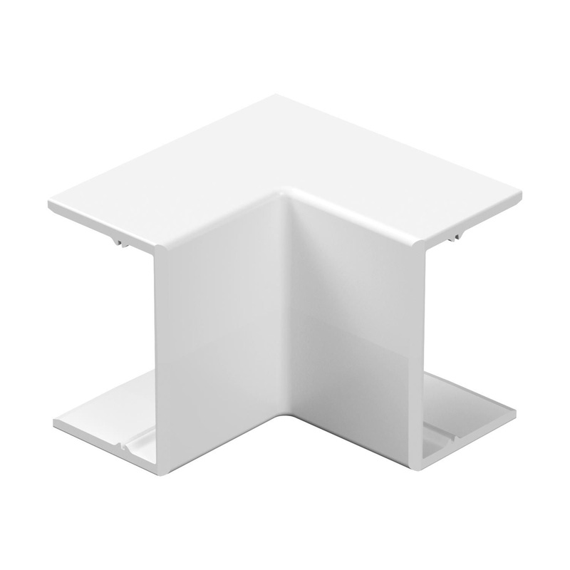 D-Line Speedway Mini Trunking 25Mm X 16Mm Internal Bend (2 Pack) In White