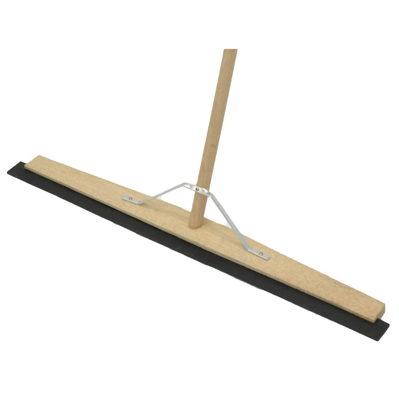 Hill Brush Company Wooden Squeegee With Handle 36" (914Mm) In Natural Rubber