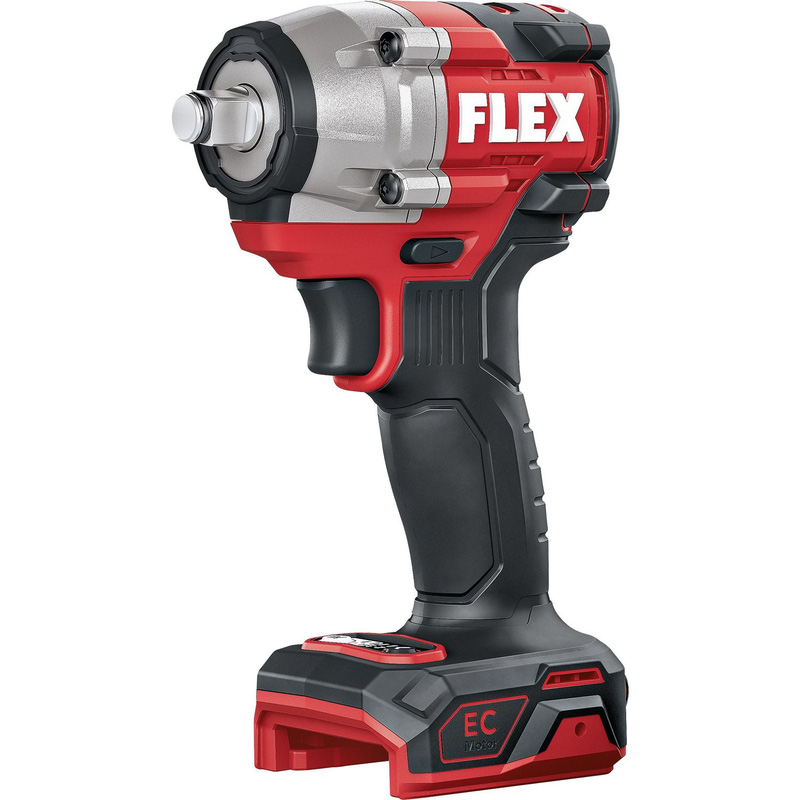 Flex 18V Brushless 1/2" Compact Cordless Impact Wrench Body Only In Black/Red