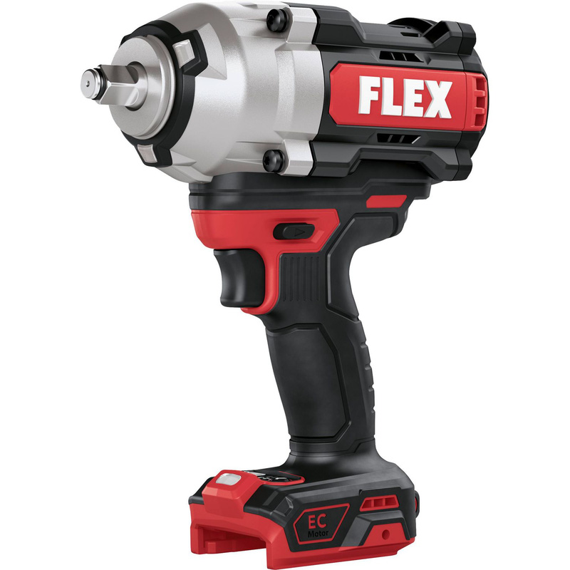 Flex 18V Brushless 1/2" Cordless Impact Wrench Body Only In Black/Red