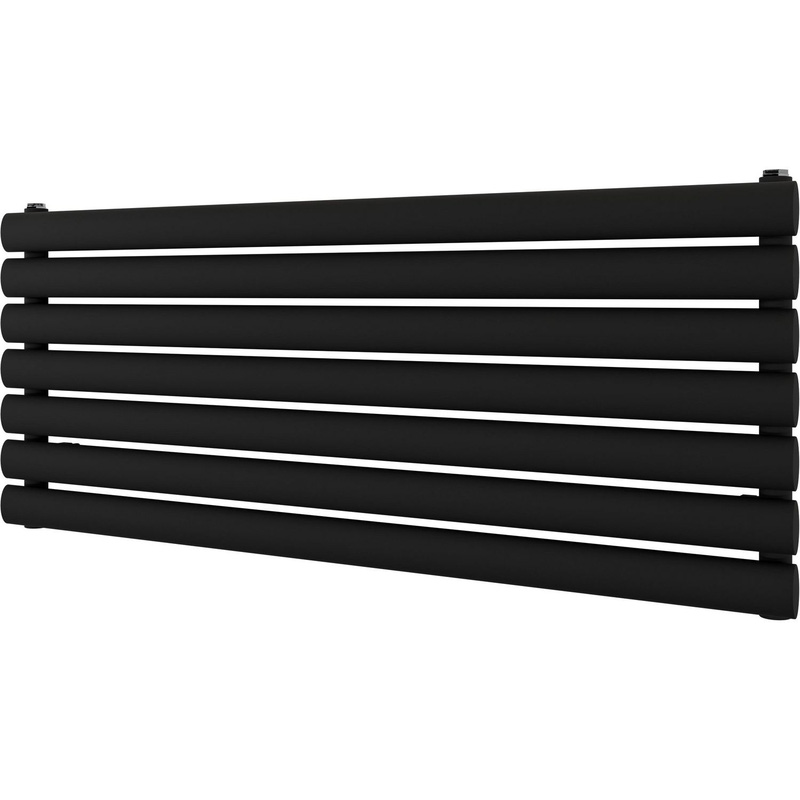 Ximax Bristol Single Horizontal Designer Radiator 410 X 1000Mm 1543Btu In Black Steel
