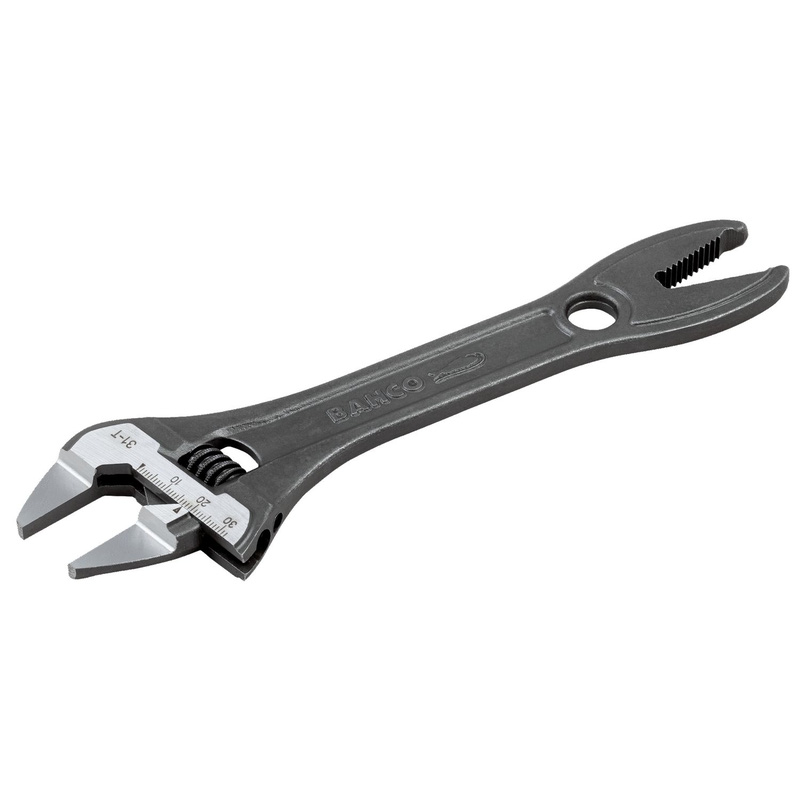 Bahco Thin Jaw Adjustable Spanner 8" In Grey Steel