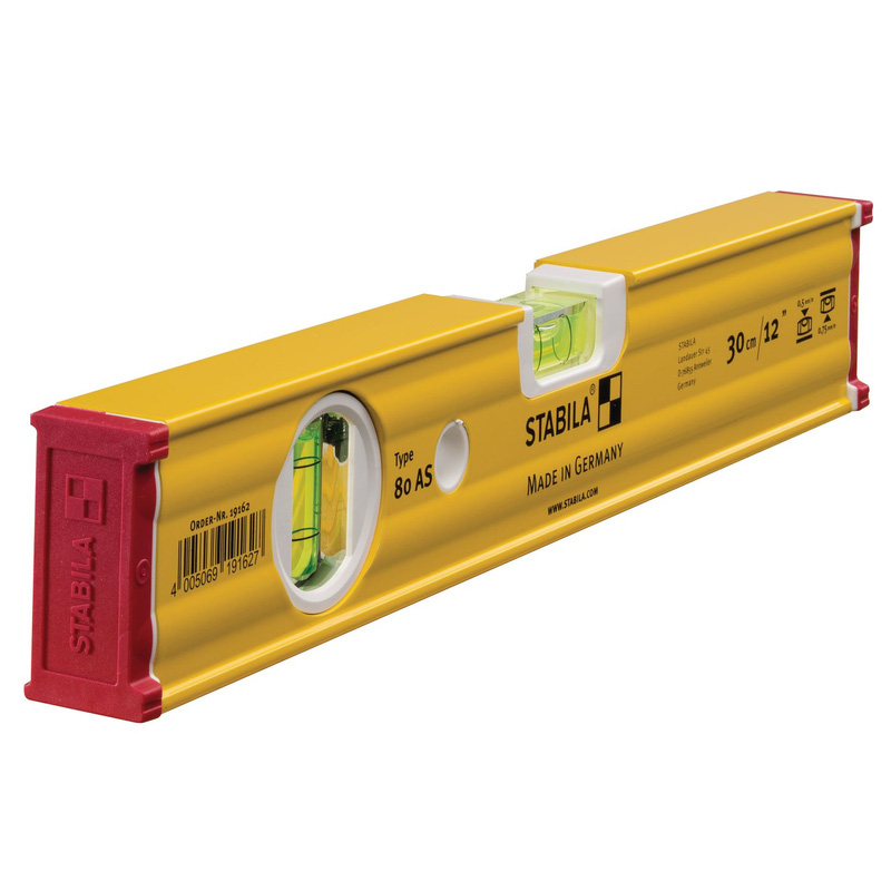 Stabila 80As Spirit Level 300Mm In Yellow Aluminium