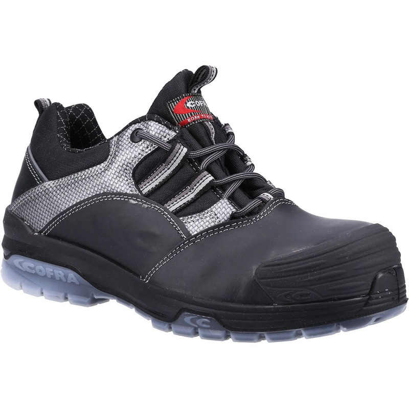 Cofra Caravaggio Water Resistant Safety Trainers In Black, Size 4 Leather