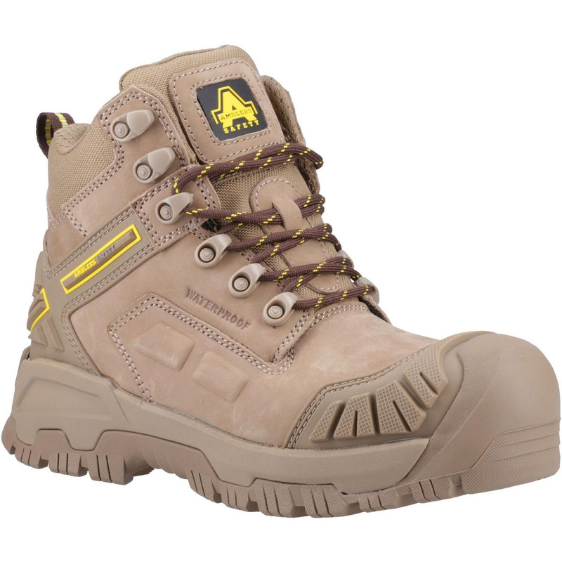 Amblers Safety Amblers As965c Rugged Waterproof Safety Boots Size 6 (Pair) In Stone Phylon/Rubber