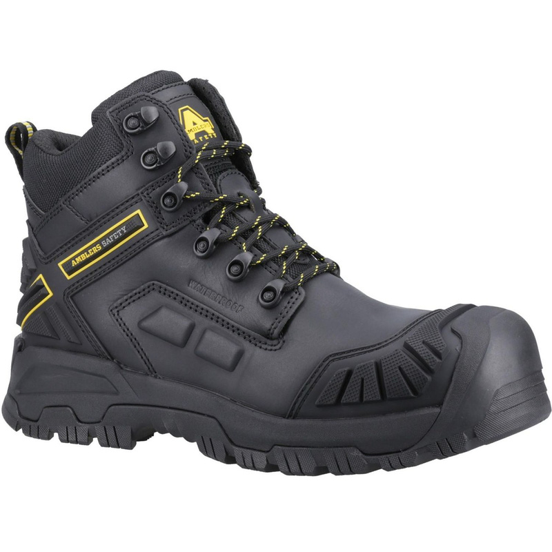 Amblers Safety Amblers Flare Rugged Waterproof Safety Boots In Black, Size 13 (Pair) Phylon/Rubber