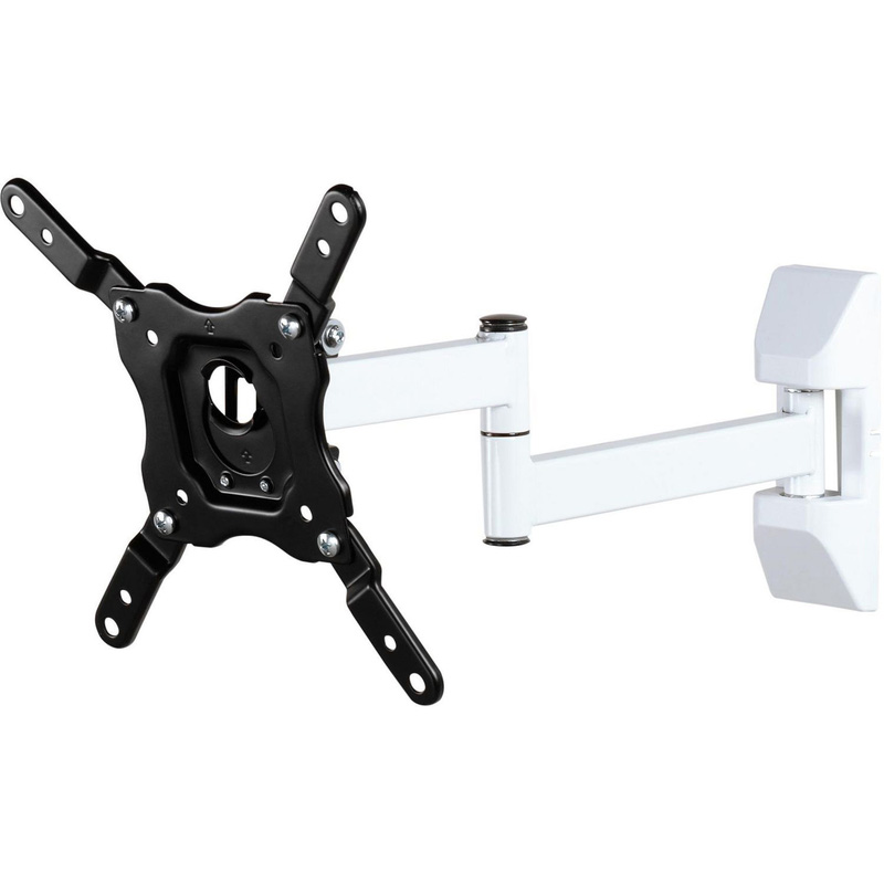 Vivanco Full Motion Wall Mount Bracket Up To 43" In White