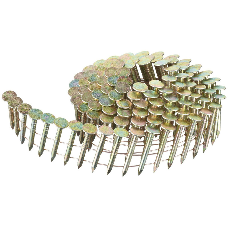Dewalt Coiled Galvanised Roofing Nails 3.1Mm X 22Mm (7200 Pack) In Silver Steel