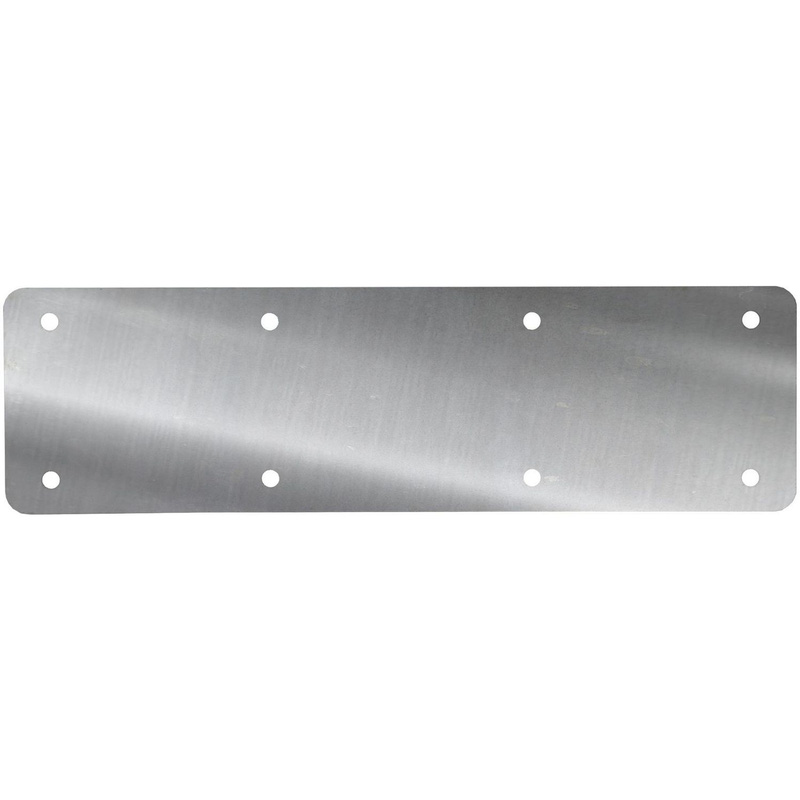 A Perry Sleepersecure No.4719/S Internal Sleeper Support Plate Long Straight Flat Stainless Steel In Silver