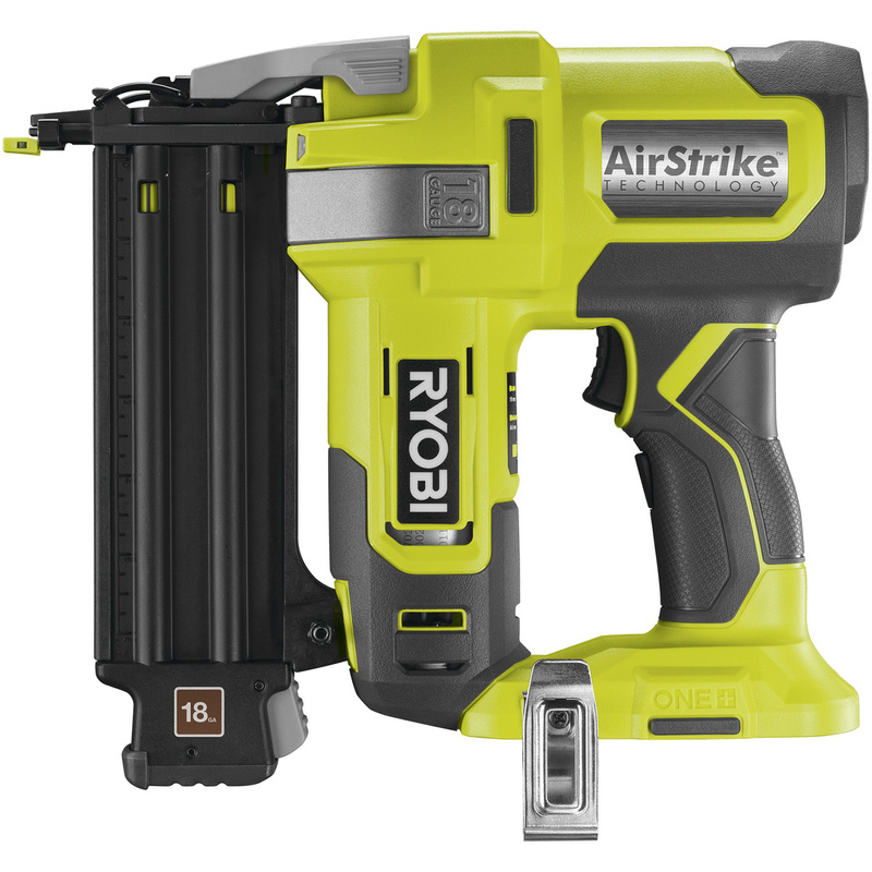 Ryobi 18V One+ R18gn18-0 Cordless 18 Gauge Nailer Body Only In Green