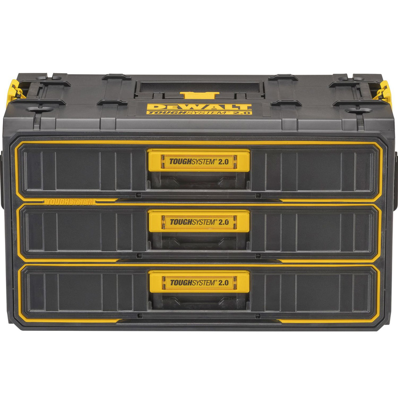 Dewalt Toughsystem 2.0 3 Drawer Unit In Black