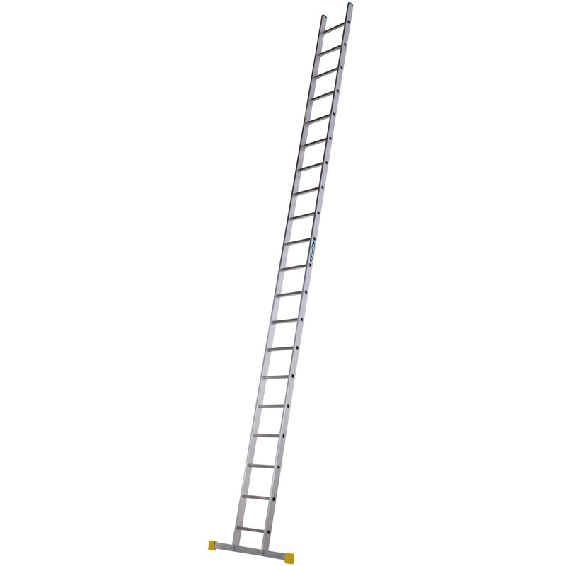 Werner Tradepro Square-Rung Leaning Ladder 5.85M In Aluminium Silver