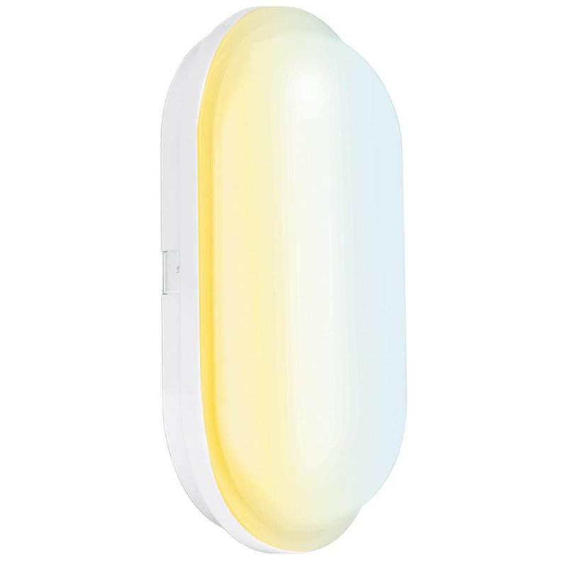 Aurora Utilite Cs Oval Led Bulkhead Ip65 15W In White