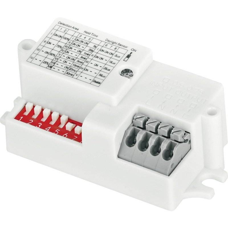 Aurora Batpac Cws Batten Ik08 Microwave Sensor Pack In Polycarbonate White