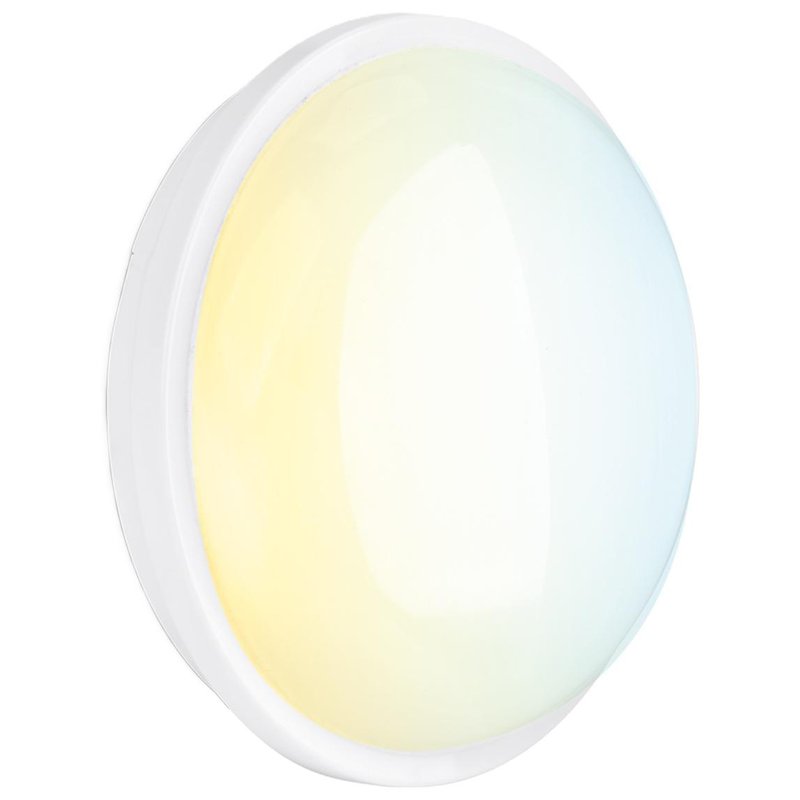 Aurora Utilite Cs Round Led Bulkhead Ip65 20W In Polycarbonate White