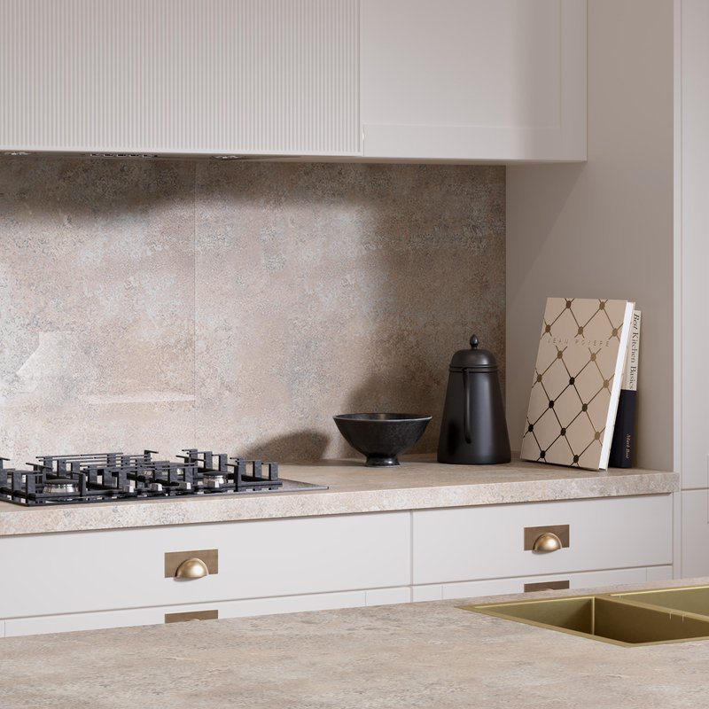 Wilsonart Omega Modern Caldeira Square Edge Splashback 3000 X 600Mm X 8Mm (1) In Grey