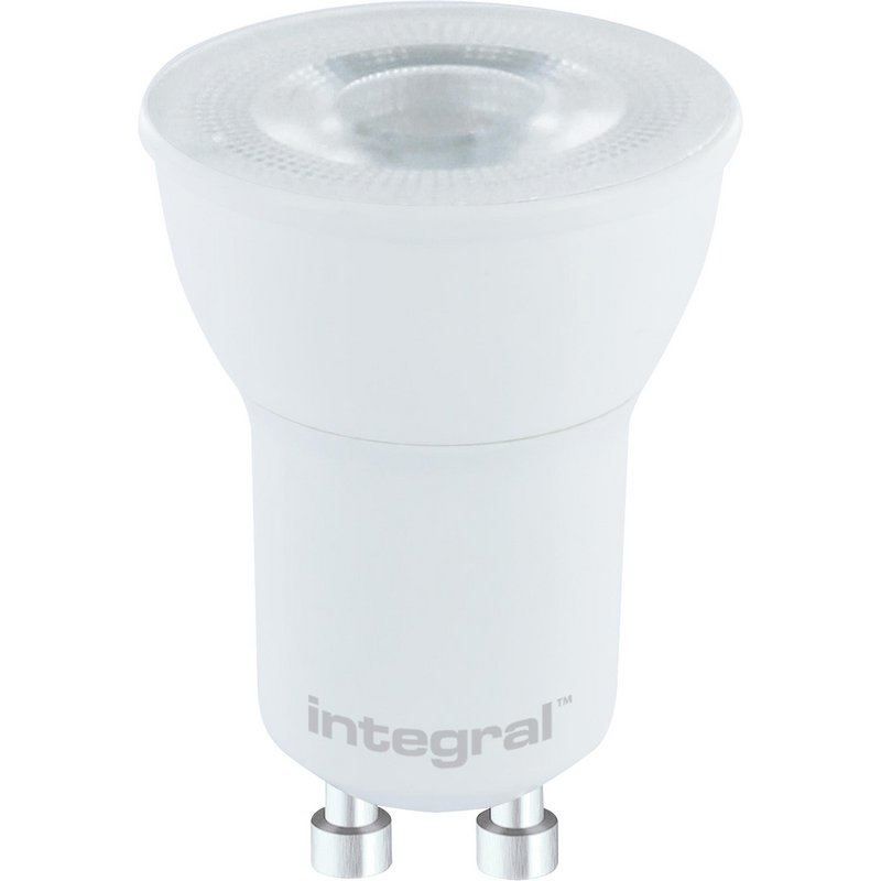 Integral Led Mr11 4W Non Dimmable Gu10 Bulb 400Lm 2700K (5 Pack) In White Plastic