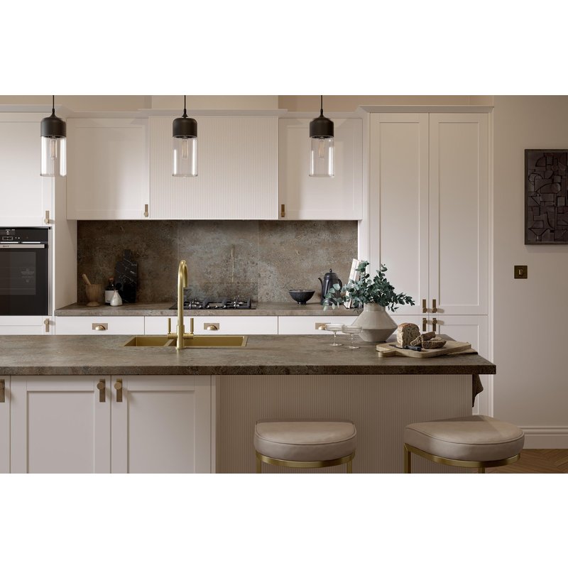 Wilsonart Omega Classic Caldeira Postformed Worktop 4100Mm X 600Mm X 38Mm (1) In Grey