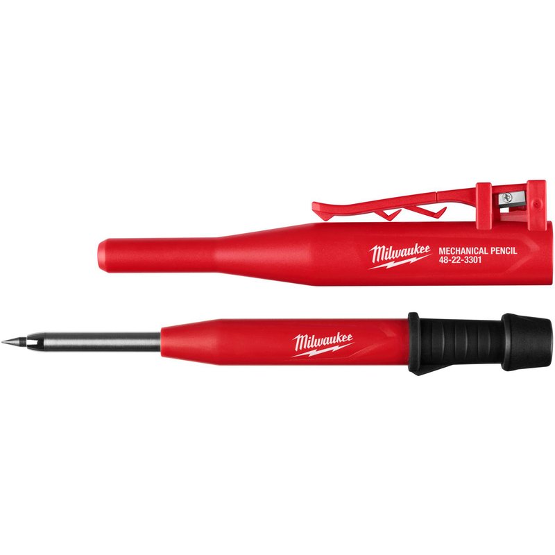 Milwaukee Mechanical Construction Pencil & Replacement Graphite Leads 2.8Mm (10 Pack)
